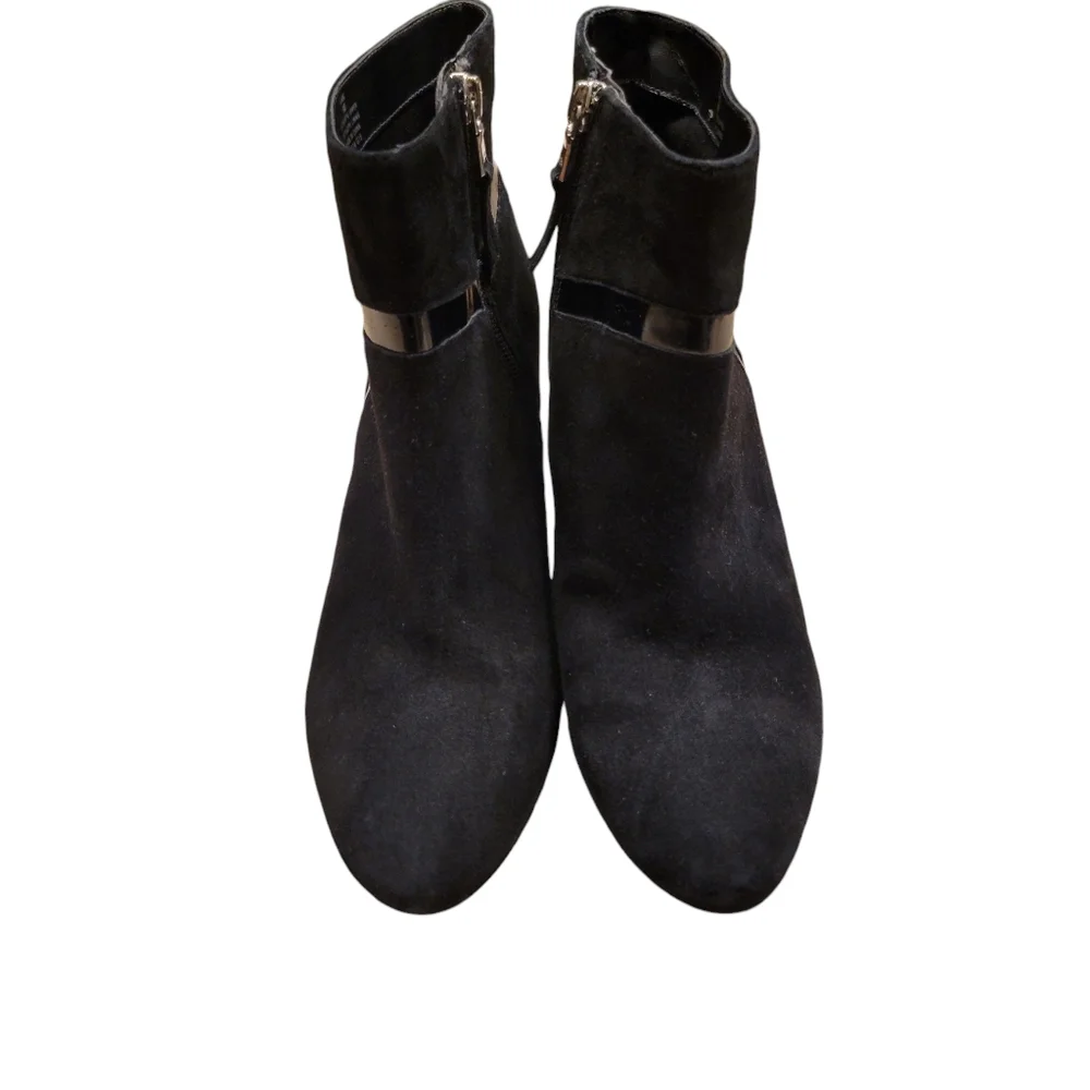 Lauren Ralph Lauren Black Suede Ankle Boots